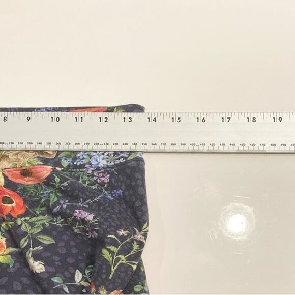 NWOT JOHNNY WAS CALME Sweat Pants Leggings XS Joggers Floral Navy Pink Pull-Up - Picture 8 of 11